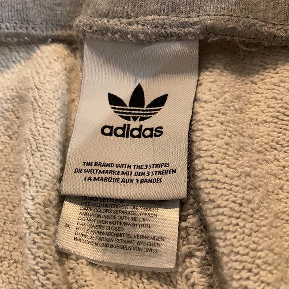 Adidas Gray Sweat Pants with White Stripes - Picture 5 of 9